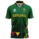 South Africa 2021 T20 World Cup Half Sleeves Cricket Fan Jersey - 100% Dryfit Polyester - With Name Personalization South Africa 2021 T20 World Cup Half Sleeves Cricket Fan Jersey - 100% Dryfit Polyester - With Name Personalization
